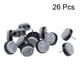 thumbnail image 2 of Protector de patas de muebles de fieltro para sillas y mesas, 22 mm de diámetro, negro, 26 piezas, 2 of 5