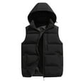 thumbnail image 3 of Daznico Jackets for Men,Detachable Hood Vest Pocket Outdoor Jacket Warm Winter Coats Windproof Lightweight Insulated Bodywarmer,Mens Winter Coats,Size:L, 3 of 5