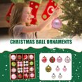 thumbnail image 2 of Bola de ambiente navideño respetuosa con el medio ambiente para regalo de año nuevo (tricolor) JShteea Libre de BPA, 2 of 7