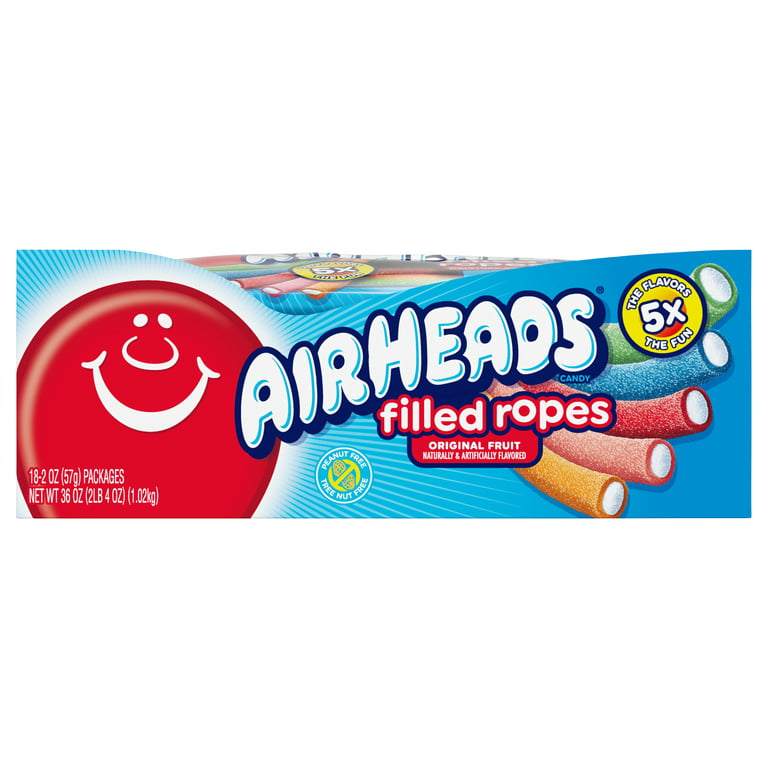 Airheads Candy - Original Fruit Filled Ropes 2oz