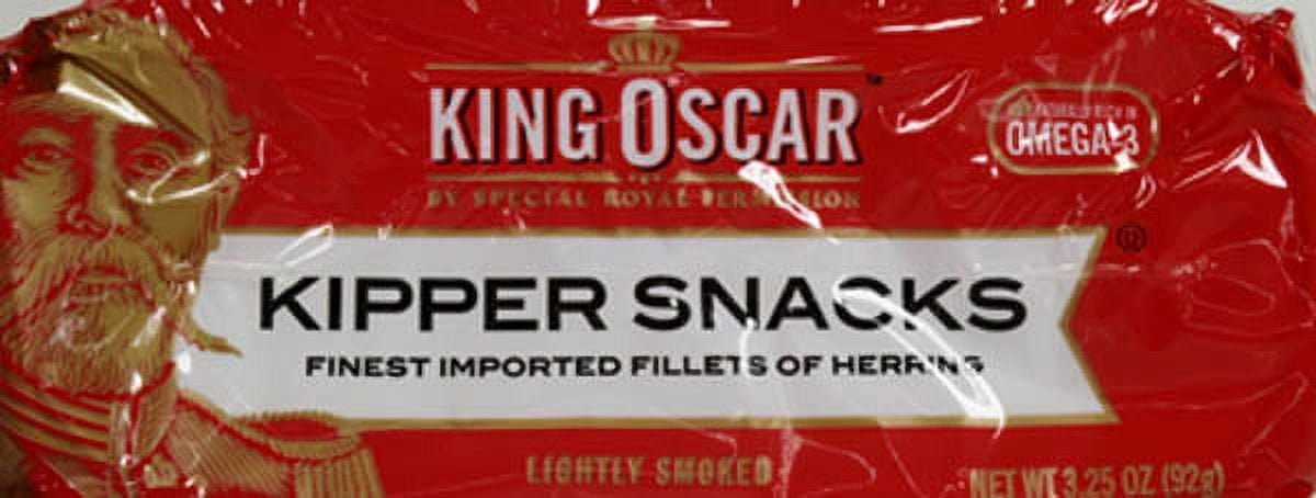 King Oscar Lightly Smoked Herring Kipper Snacks, 3.25 oz