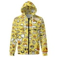 thumbnail image 6 of Gudetama Zip-Up Hoodie Pullover Hooded Long Sleeve Sweatshirts Tops Blouse with Pocket for Mens Womens, 6 of 8