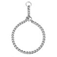 thumbnail image 1 of Dog Training Collar Adjustable Choker Collar Solid Steel Metal Snake Chain for Pets (L-4.0mmx60cm), 1 of 4