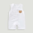 thumbnail image 2 of Posijego Baby Boys Girls Rompers Button down Sleeveless Lightweight Summer Cute Jumpsuits Kids Size 3M-2T, 2 of 5