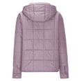 thumbnail image 5 of UYISJ Quilted Puffer Jacket Women Lightweight Short Zip Up Padded Coat Loose Fit Fall Winter Hooded Coats with Pockets Pink M, 5 of 8