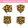 thumbnail image 6 of RATGDN Collapsible Fabric Cube Storage Bin with Double Handles for Living Room Bedroom Office Black - Orange Juice Fruit, 6 of 7