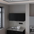 thumbnail image 2 of FM FURNITURE Nakya Kitchen Wall Cabinet with 2 Doors Black Engineered Wood, 2 of 7