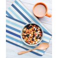 thumbnail image 3 of Geometric Stripe Kitchen Dish Towels for Drying Dishes Set of 4, Ombre Farmhouse Blue Vertical Striped Waffle Weave Microfiber Hand Tea Bathroom Towels Quick Dry & Absorbent Towel 12x12, 3 of 7