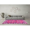 thumbnail image 3 of Ahgly Company Indoor Rectangle Geometric Pink Traditional Area Rugs, 3' x 5', 3 of 4