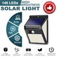 thumbnail image 2 of 4 Uds luz Solar 150LED luz de pared de inducción automática superbrillante interior y exterior tres lados para uso doméstico, 2 of 4