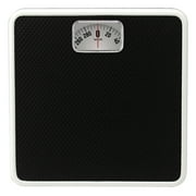 Taylor 9.8 x 9.8 300 lb Analog Dial Bathroom Scale with Dial Display Black