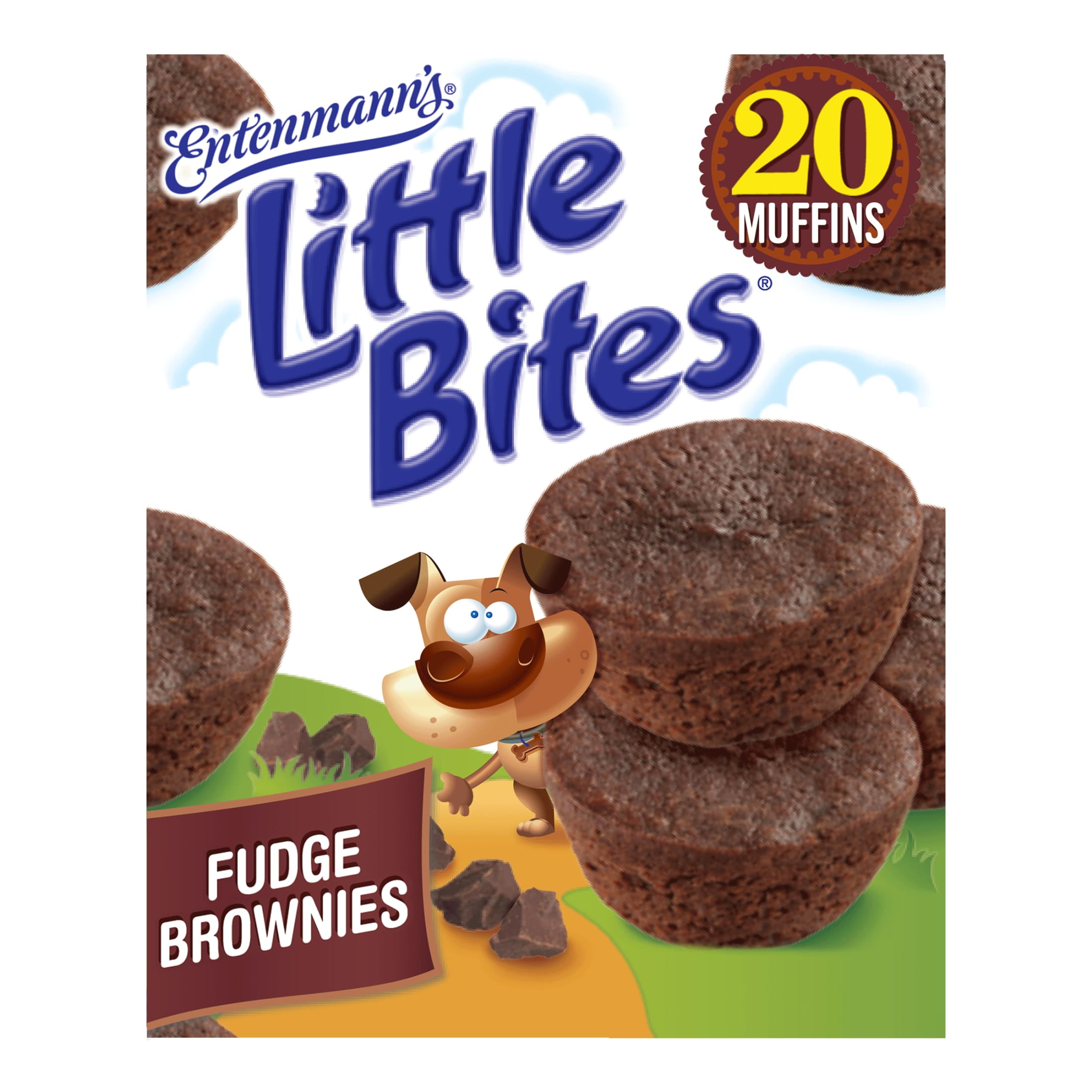Little Bites Chocolate Fudge Brownies, 5 packs, Real Chocolate Mini Muffins, 9.75 oz Box