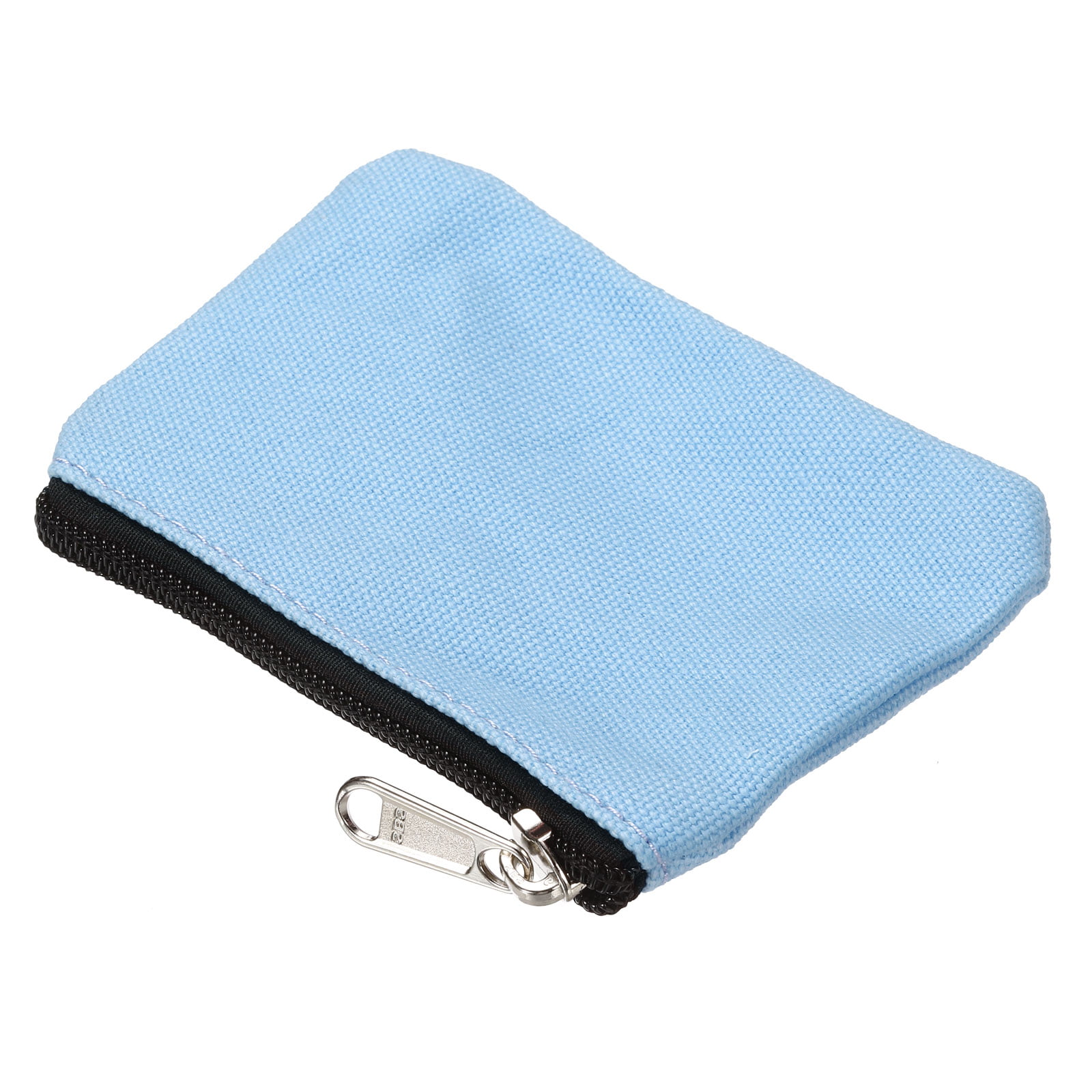 Canvas Zipper Pouch (Multiple Colors) Baby Blue