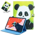 thumbnail image 1 of SaniMore Wallet Case for iPad 10th Generation 10.9" 2022, Auto Sleep/Wake PU Leather Case Soft TPU Shell Card Slots Anti-slip Strip Dual Angle Stand Magnetic Clasp All-around Protection Case, Panda, 1 of 8