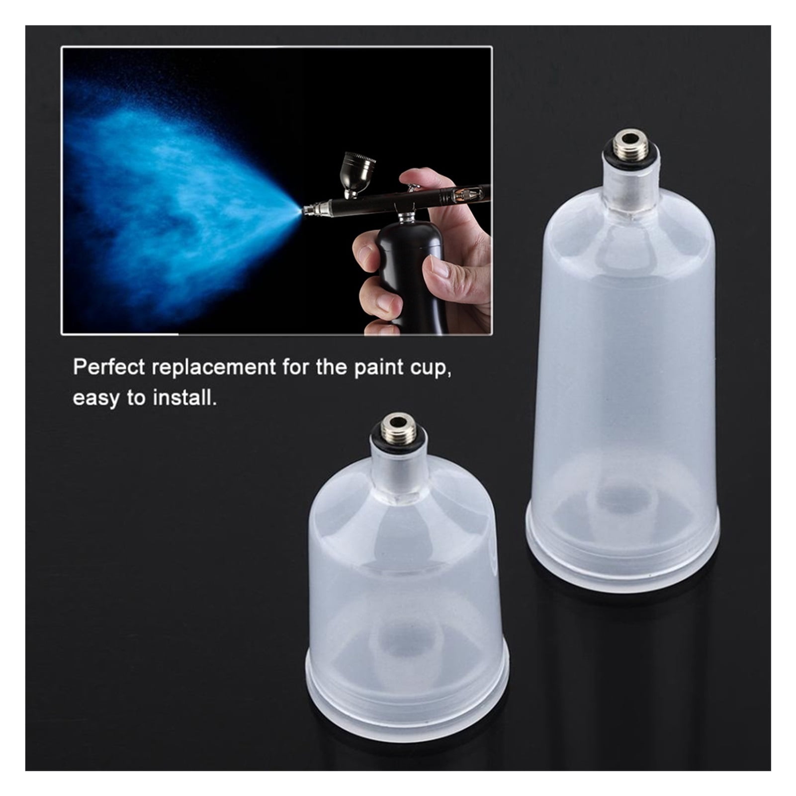 Airbrush Dual Action Gravity Feed 0.3mm Nozzle Spray Gun Cake Decorating Nail Manicure With Clean Kit ,Versatile applications