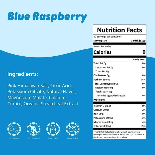 Waterboy Sugar Free Daily Hydration Electrolyte Drink Mix Variety Pack, 30 ct.