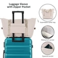 thumbnail image 3 of 3 Piece Expandable Luggage Sets on Sale, SEGMART Carry on Suitcase with TSA Lock, Hardshell Luggage Dual Spinner Wheels Set: 20in 24in 28in, Portable Suitcase for Traveling, Soft Blue, S6547, 3 of 7