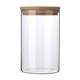 thumbnail image 1 of AMERTEER Bouteille de Rangement de Cuisine en Verre Transparent à Cylindre Haut Scellé avec Couvercle, 1 of 5