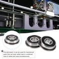 thumbnail image 2 of ROSENICE 10Pcs F695-2RS Bearings Silver Round for Low Friction Resistance in High-speed Printing, 2 of 7