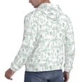 thumbnail image 3 of KLL Leaf Print Print Mens Hoodie Long Sleeve Casual Pullover Hooded Sweatshirt Fashion Drawstring Hoodies with Pocket-Medium, 3 of 6