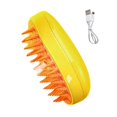 thumbnail image 2 of Frogued Pet Massage Comb Steamy Cat Dog Grooming Brush 3-in-1 Self-Cleaning Shedding Brush Pet Supplies for Dog Cats Yellow*1pc, 2 of 10