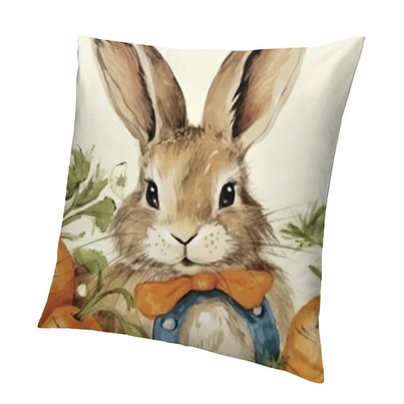 Decorative Throw Pillow Covers, Cute Orange Cushion Case Decor, Flower Decoration for Sofa Couch