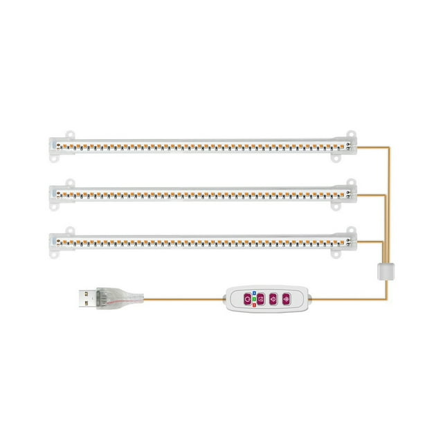 1/2/3/4Head LED Grow Light Strip Tube Indoor Plant USB Full Spectrum Phyto Lamp Dimmable Timer