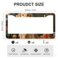 thumbnail image 3 of Golden Retriever With Christmas Gifts License Plate Frame 2 Pieces Dog Lovers Standard Car Tag Cover Holder Car Accessories US Canada Standard 2 Holes Metal License Plate Frames, 3 of 6