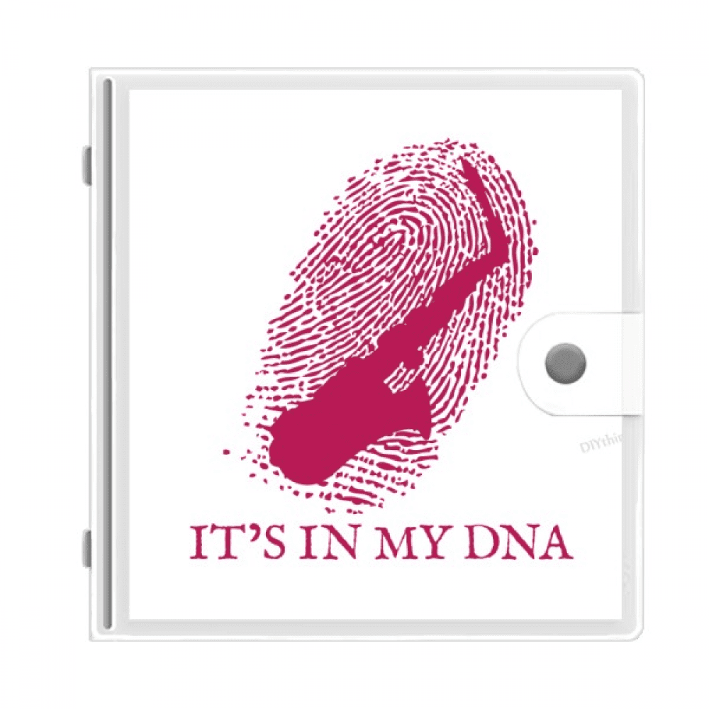 Musical Saxophone Gene Fingerprint Photo Album Wallet Wedding Family
