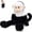 Capuchin Monkey-Black, variant on Tezituor 4ft Giant Whale Shark Stuffed Animal Large Ocean Whale Shark Plush Toy Soft Body Pillow