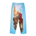 thumbnail image 5 of Balery Trip to London print Women's Pajama Pants,Ultra Lightweight Pjs,Lounge Pant-X-Large, 5 of 9