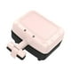 thumbnail image 4 of Sandwichera Waffle Maker Antiadherente Apto para Niños Placas de Cocción Profunda 300W con Recordatorio Luz Máquina de Desayuno Pequeña Parrilla Eléct rosa Macarena Sandwichera, 4 of 8