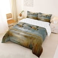 thumbnail image 6 of jejeloiu Rustic Mallard Full Size Comforter Sets,Flying Duck Bedding Sets For Adults Reversible 3-Piece, 6 of 7