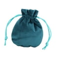 thumbnail image 4 of Bolsa con cordón para guardar joyas, organizador de regalos de fiesta, bolsa de terciopelo para relojes, collares, pulseras, dijes y aniversarios. Azul 95x115cm, 4 of 8