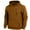 1-Brown, variant on Eryao Tactical Hoodies for Men Casual Long Sleeve Oversized Sweatshirts Lightweight Athletic Pullover Hoodies with Zipper Pockets,Black,XL