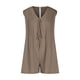 thumbnail image 4 of Trajes Casuales para Mujeres Verano Rompers de Color Sólido sin Mangas Corbata Plisada Cuello Delantero V Pantalones Cortos con Bolsillos Poliéster, 4 of 8