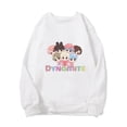 thumbnail image 3 of BTS mujeres sudadera con capucha Streetwear mujeres carton alfabeto inglés coreano Bulletproof Youth League impreso sudadera Casual cuello redondo sudadera Toppangjing, 3 of 4