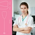 thumbnail image 3 of Scian Professional double-sided stethoscope with ear tips for use by clinical students, doctors, and nurses Pink, 3 of 7