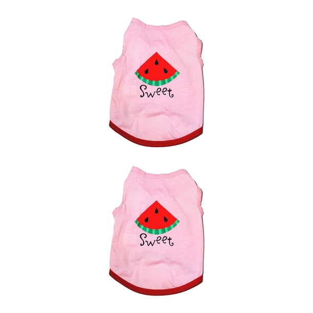 Methold Chalecos letras estilo fruta algodón transpirable camisetas para mascotas absorción de sudor ropa de cachorro medio disfraces traje patrón Type3 NO3 Methold CBP375750
