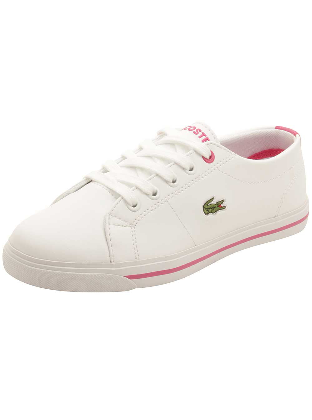 Lacoste Toddler Marcel 117 Sneakers in White/Pink
