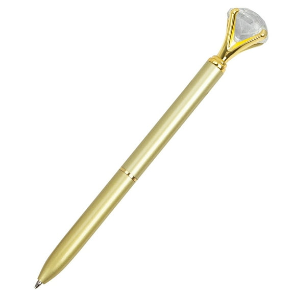 LHWEN Bridal Bling Diamond Pen Party Xmas Gift Stationery Wedding Guest Gift Bridal Shower Galentine's Day Graduation Mother's Day Thank You Gift Metallic Ballpoint Pen Retractable Refillable 1.0mm