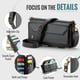 thumbnail image 5 of Bandolera para Samsung Galaxy S25 Ultra Case Wallet 【Bloqueo RFID】con Ranura para Billetes con Cremallera y 10 Tarjeteros,Correa magnética para Hombro y muñeca de Cuero PU Suave, 5 of 9
