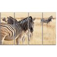 thumbnail image 2 of Zèbre en Etosha Errant dans l'Herbe - Impression d'Art sur Toile Africaine, 2 of 3