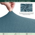 thumbnail image 3 of CHUN YI Housse de Coussin 1 Pce Spandex Extensible Texturé Boîte à Carreaux Housse de Siège, 3 of 6