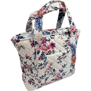Vera Bradley Women's Quilted Cotton Mini Vera Tote Bag Crossbody Magnifique Floral