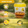 thumbnail image 3 of Upgraded Wasp Trap Outdoor Hanging, Reusable Yellow Jacket Trap with Bait Reservoir, Carpenter Bee and Hornet Catcher, Hanging Wasp Catcher for Outdoor Use, 3 of 7
