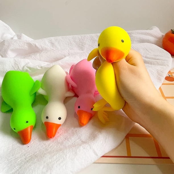 Anboor Squishies Ananas Balles Anti-Stress, Jouet Sensoriel Animal pour Soulager l'Anxiété, Jouets Anti-Stress Canard Mignon pour Enfants et Adultes en Tant Que Cadeaux de Fête