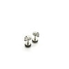 Millardo Jewelry Basic Collections Punk Skull shaped Stud screw-back Earrings (Stainless Steel)