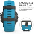 thumbnail image 4 of KOMI Band Compatible with Garmin Fenix 3/Fenix 5X, Soft Silicone Replacement Watch Band fit Garmin Fenix 3/Fenix 3 HR/Fenix 5X/5X Plus/D2 Delta PX/Descent Mk1 Smart Watch - Blue, 4 of 9