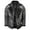 Gray, variant on XWSHYW Fall Jackets for Men Mens Fashion Jacket Vintage Turn-Down Collar Imitation Leather Coat Tops